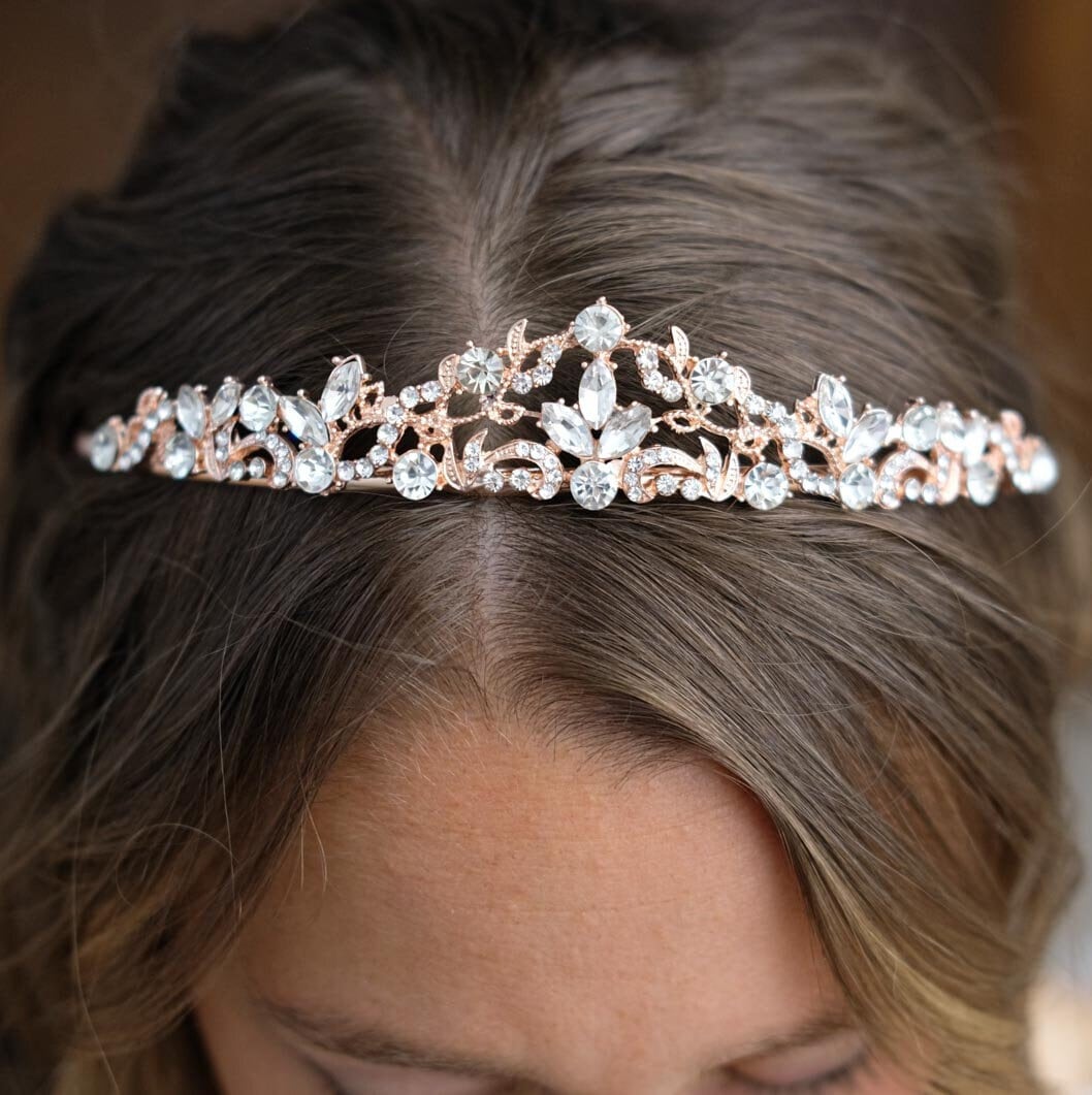 Tiara Diadem Bridal Hair Jewelry, Wedding Hair Jewelry - High Quality Bridal Hair Jewelry by Bridal Jewelry Vumari SKU-59